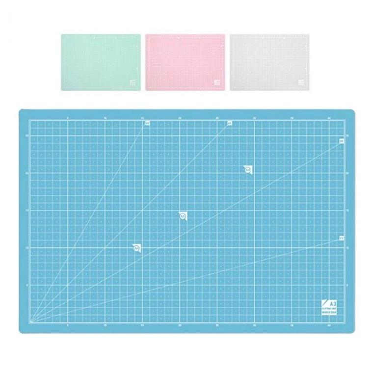 반투명커팅매트 PVC A3 책상 랜덤 보호패드 반투명 1P 매트 커팅 칼라