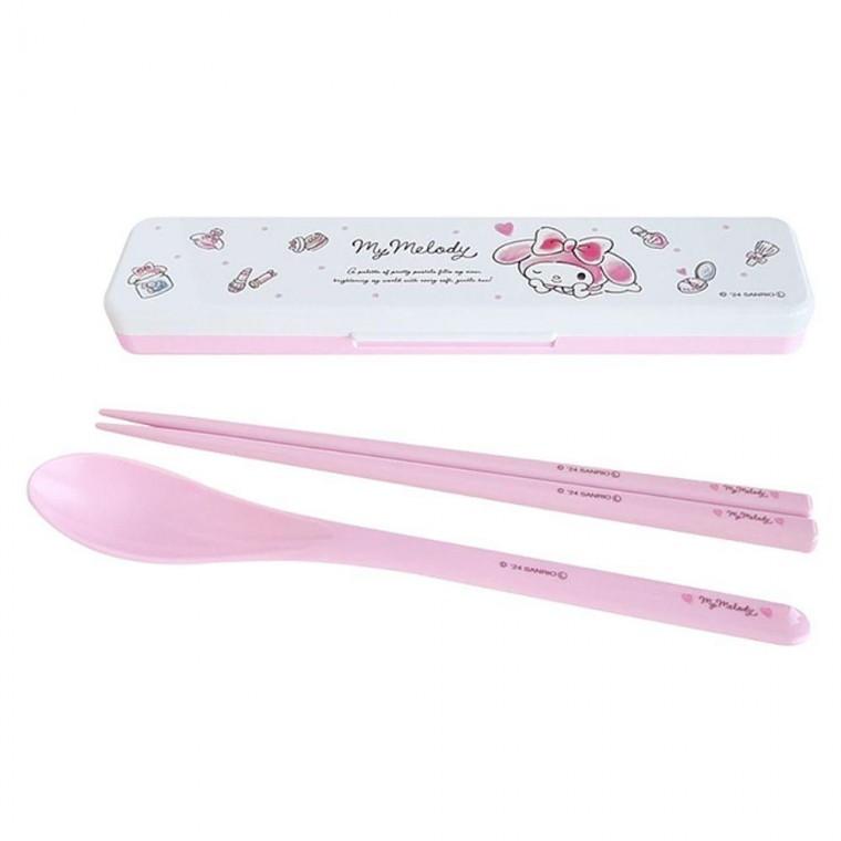 저소음수저통 저소음 세트 휴대용 18cm 젓가락 수저 1P