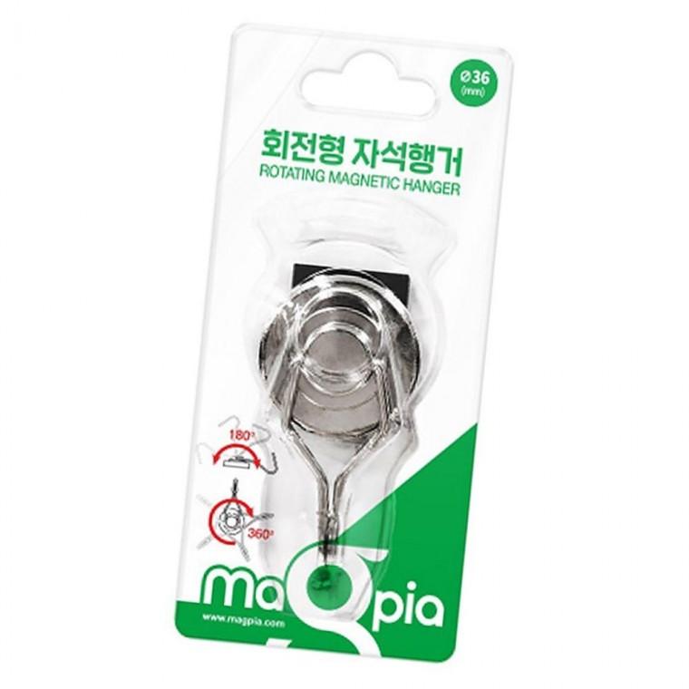 회전자석후크 강력 1P 도어 다용도 후크 대 자석 고리 회전 현관문