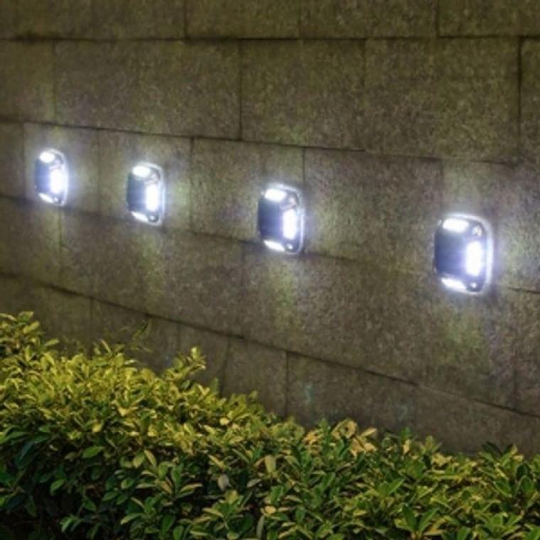 엣지가든 4p 벽부등 바닥조명 정원등 LED 태양광