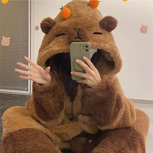 수면 주머니 파자마 포근하고 귀여운 후드달린 포근하고 따듯한 느낌 귀엽고 사랑스러운 연출 편안함