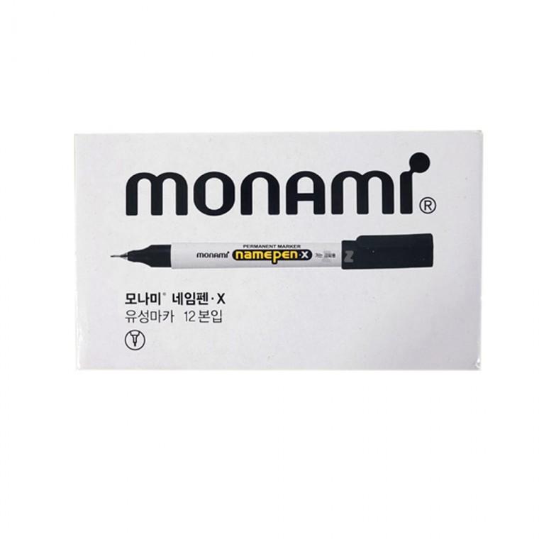 모나미 네임펜 X (가는글씨용) 12EA/내임펜/볼펜/수성