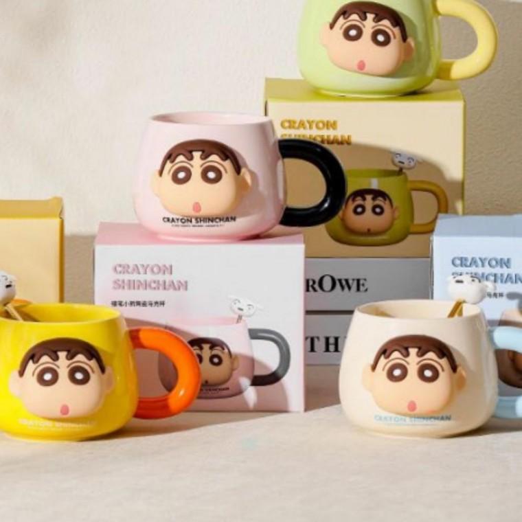 500ml 짱구 페이스 3D 머그컵