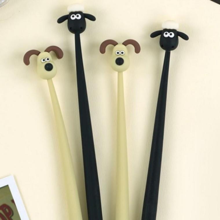 중성펜 (20개 1세트) 흔들이 0.5mm 월레스와 그로밋