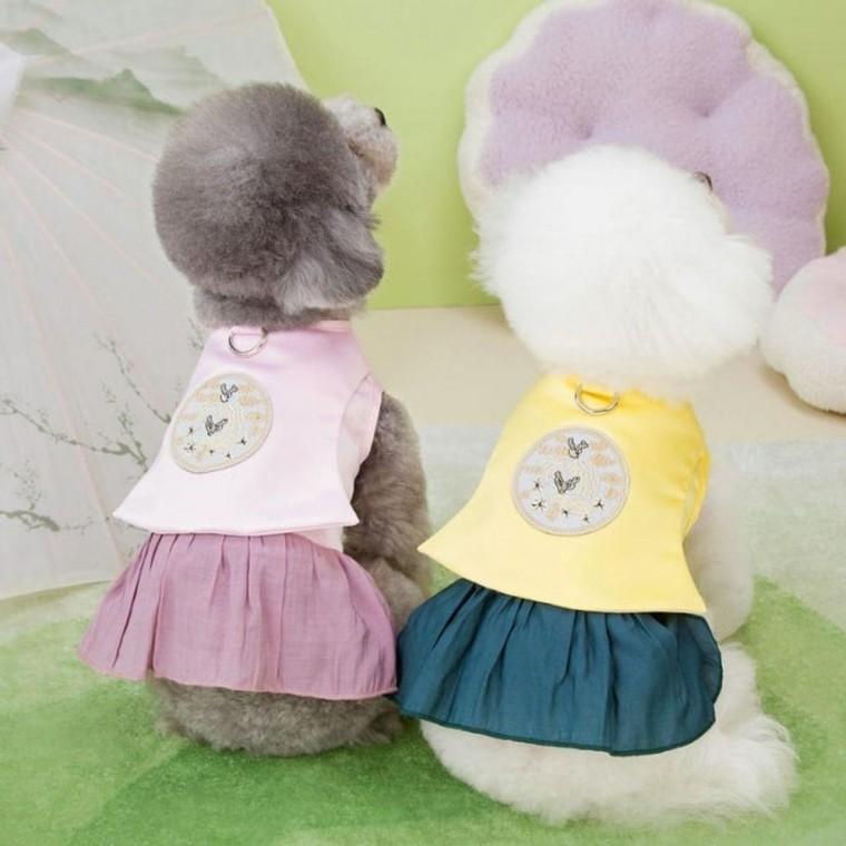 고양이 강아지 한복 애견의류 원피스 드레스 명절