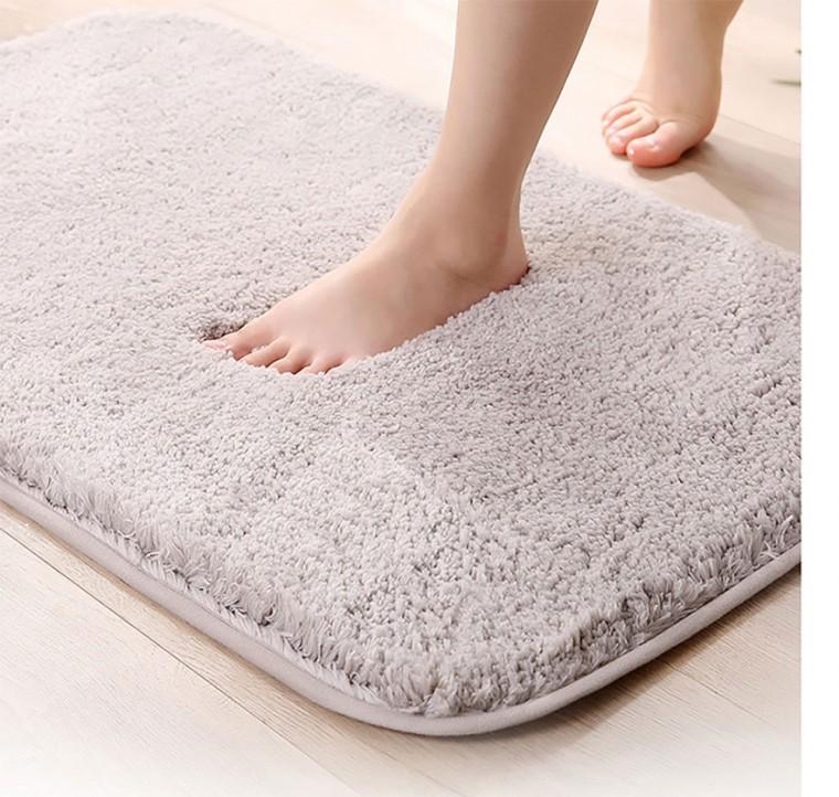 미끄럼방지매트 바닥매트 미끄럼방지패드 현관매트 50X80 발매트 주방매트 그레이 욕실발매트 리부