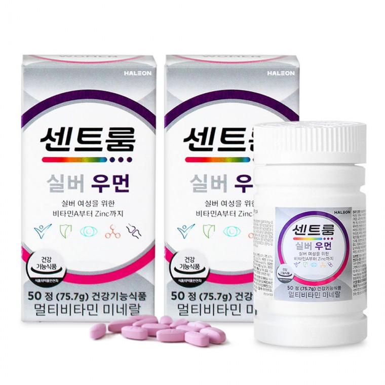 미네랄 멀티비타민 실버 센트룸 2개 우먼 50정