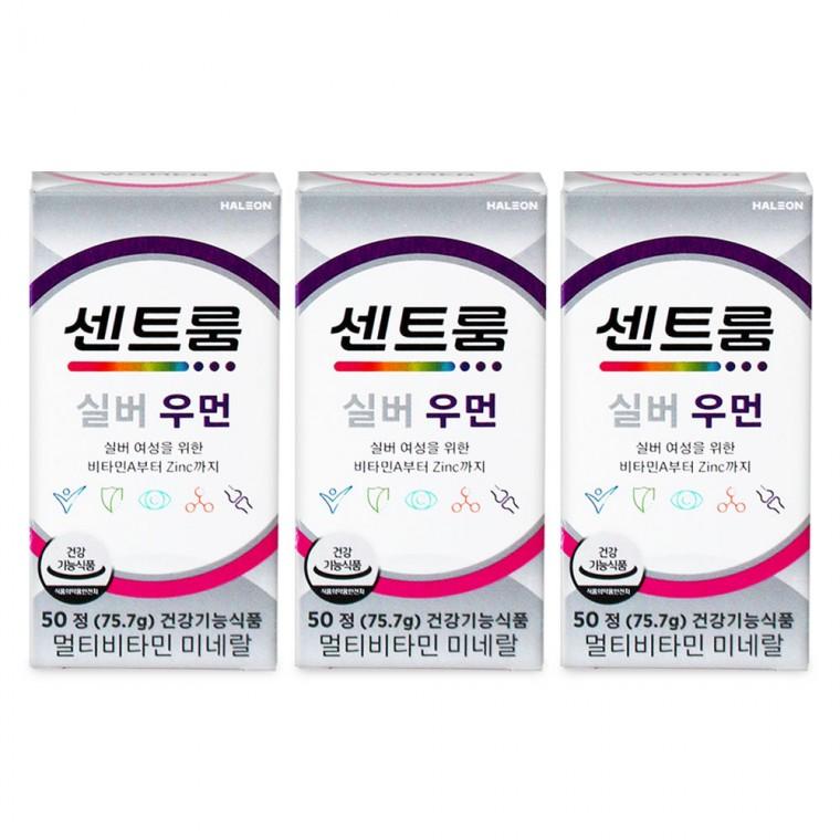 센트룸 50정 실버 우먼 미네랄 멀티비타민 3개