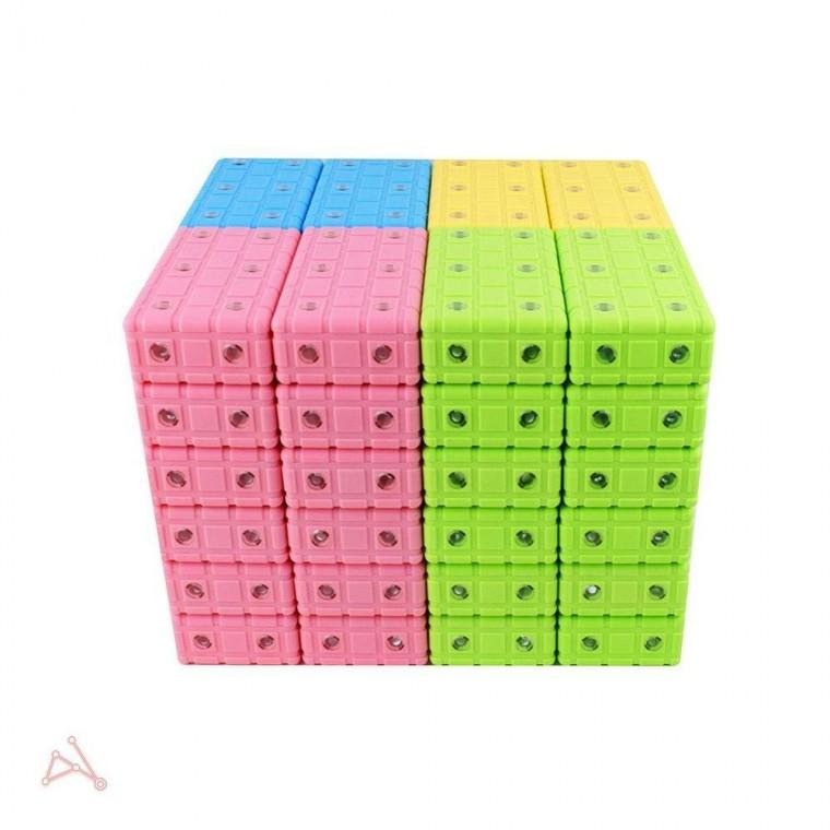 벽돌블럭 자석 소프트 소프트 회전자석 놀이 소프트 벽돌블럭 48p 블록