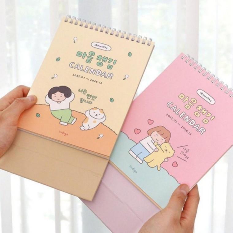 2026 달력 2025 18개월 캘린더 마음 챙김 탁상