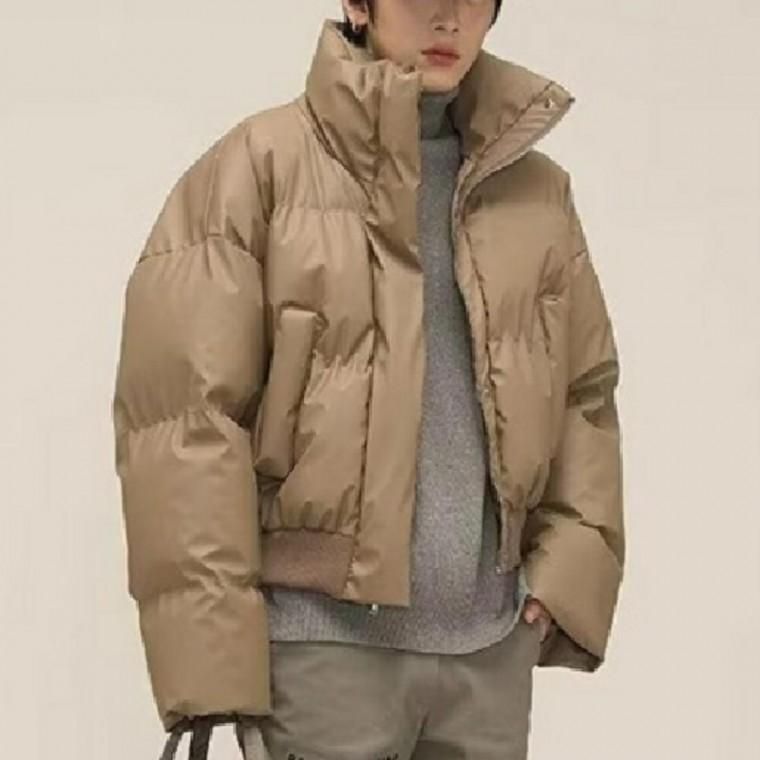 오버핏 하이넥 패딩 겨울 남자 숏패딩 점퍼 숏점퍼 패딩점퍼