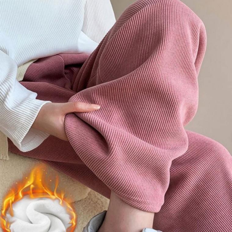 겨울 여자 바지 팬츠 안감 밴딩 기모 바지 코듀로이