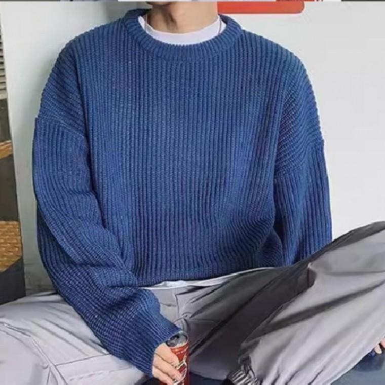 긴팔 스트릿 니트 니트티 데일리 루즈핏 골지 간절기 남성