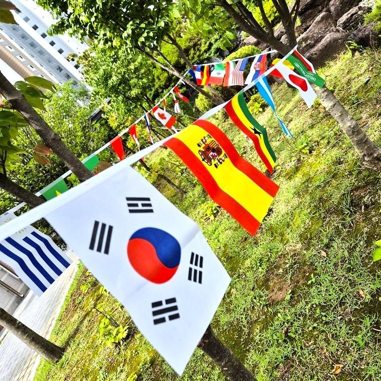 행사 깃발 세계 32개국 축제 만장기 페스티벌 만국기