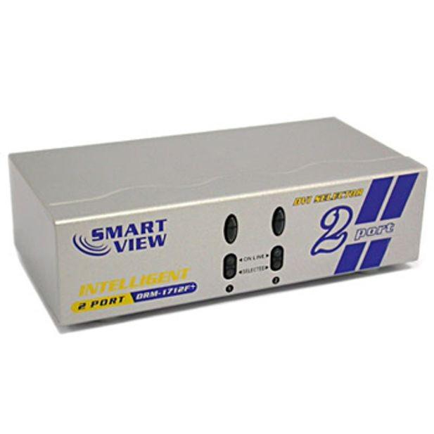 1 모니터 2대 선택기 수동 영상선택기 DVI CCTV