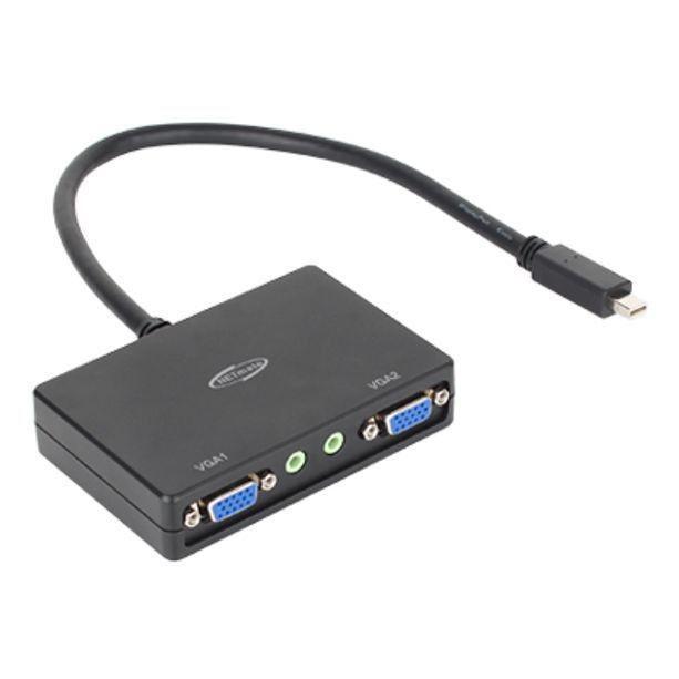 VGA 분배기 RGB 2xVGA Displayport Mini 변환1080p to