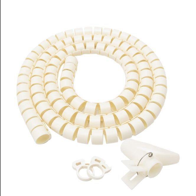 3m 15mm 정리 케이블 - pc전선 베이지 매직 케이블