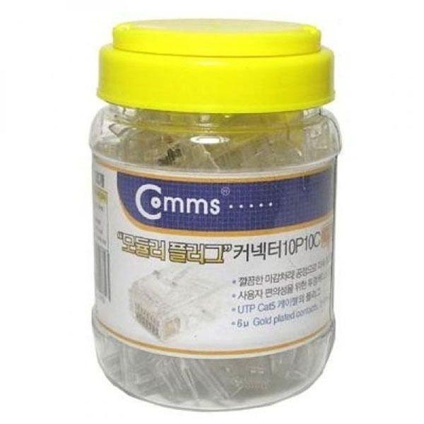 플러그 RJ45 커넥터 UTP 10P10C 모듈러 CAT5 100개