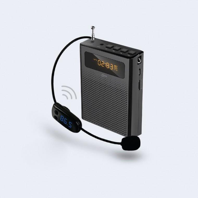 스피커 라디오 휴대용 마이크 블랙 FM앰프