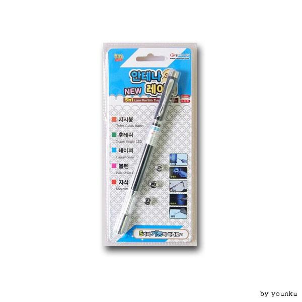 5in1 안테나 뉴 레이져 -T2/지시봉/후레쉬/자석/볼펜/