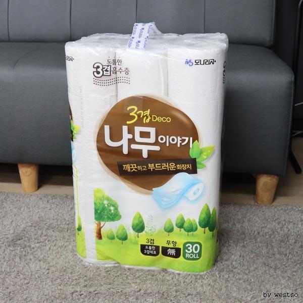 (ABM도매콜) 모나리자 나무이야기화장지 30롤 27m-3겹