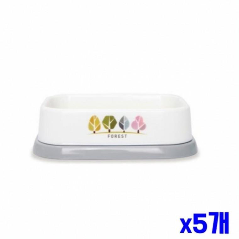 심플 디자인 사각 오픈 비누곽 x5개 비누거치대
