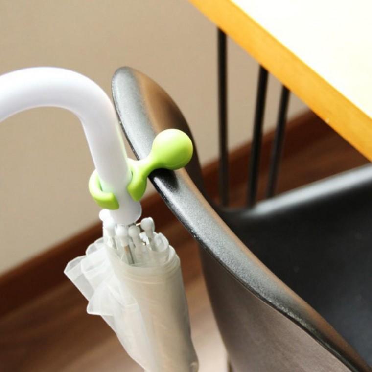 (컬러랜덤발송) 초경량 휴대용 요술 우산 걸이 꽂이 거치대 우산걸이