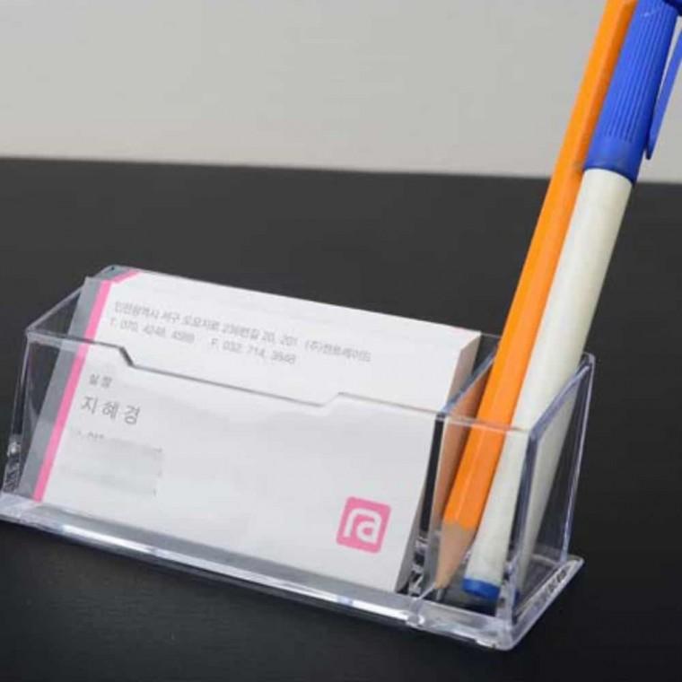 아크릴 명함 펜 꽂이 명함거치대 명함상자