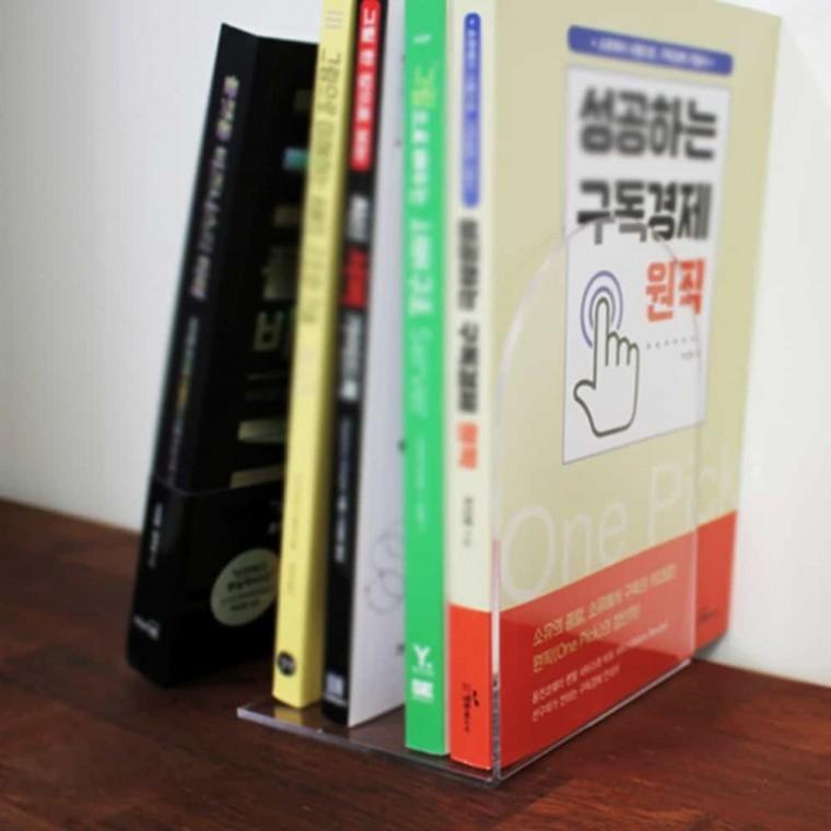 아크릴 L자 책꽂이 책장책꽂이 독서정리대 책정리대 데스크책꽂이 사무용책꽂이 책상책정리대 책상위책꽂이