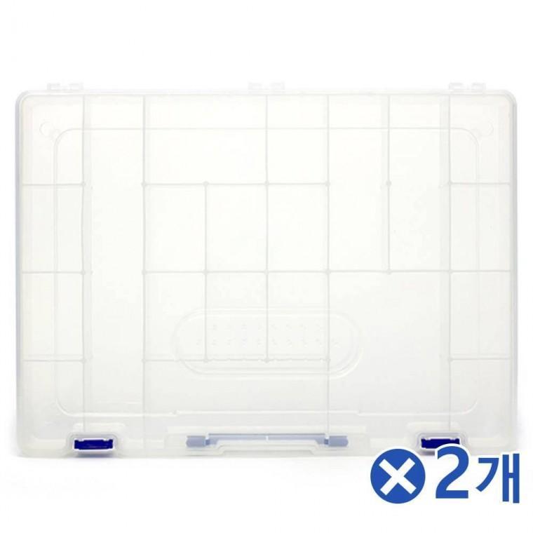 악세사리정리 컬렉션박스 특대-색상랜덤x2개 책상정리