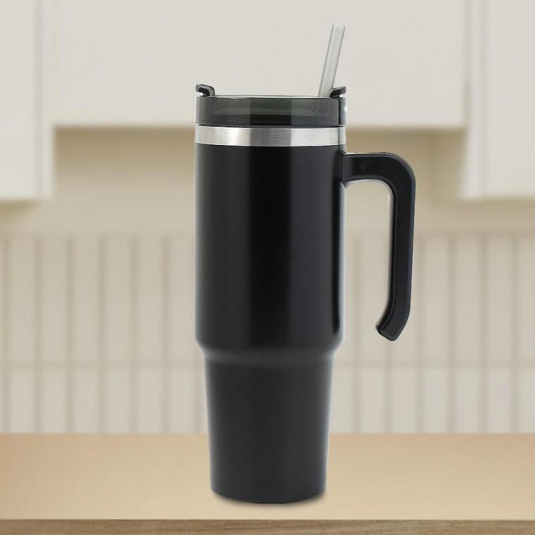 (GTF65662)써머원 보온보냉 빨대 텀블러(900ml) (블랙)