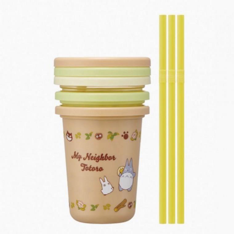 EAS 스케이터 빨대컵 토토로 고양이버스 스트로 텀블러 3P 세트 230ml 유아컵 아기컵 이유컵
