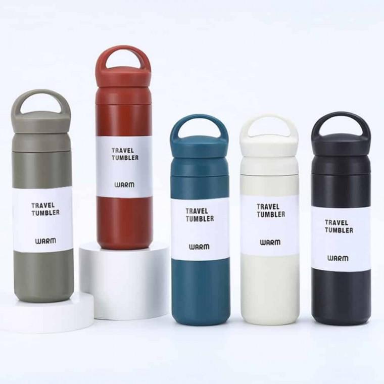 H 손잡이 텀블러 480ml 운동물통 캠핑보온병