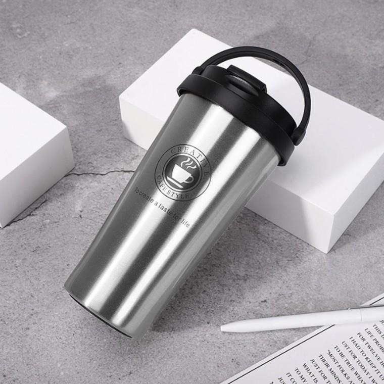 (GTF53512)카페스타일 밀폐 뚜껑 텀블러(450ml) (실버)