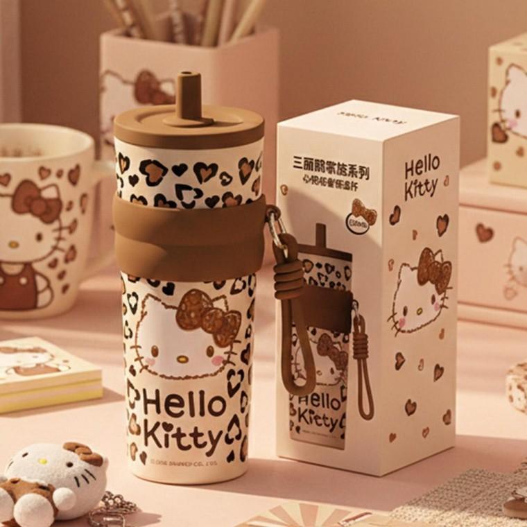 660ml 브라운 스텐 피규어 텀블러 캐릭터 물병 휴대용 보틀 세트