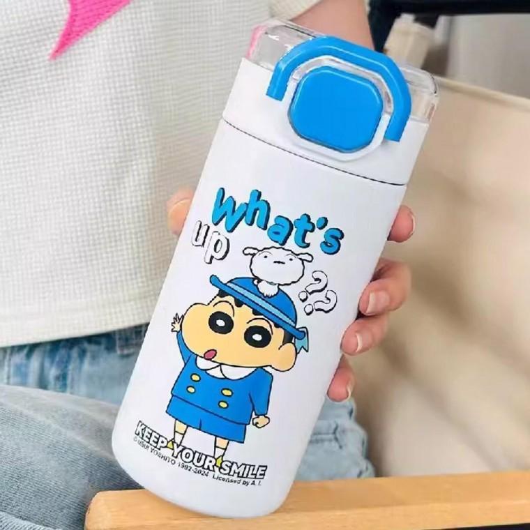 560ml 휴대용 빨대 텀블러 화이트 보틀 물병 캐릭터 물컵 피규어 보온보틀