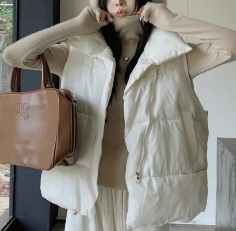 여성 패딩조끼 경량 출근 패딩 조끼 직장인 대학생 데일리