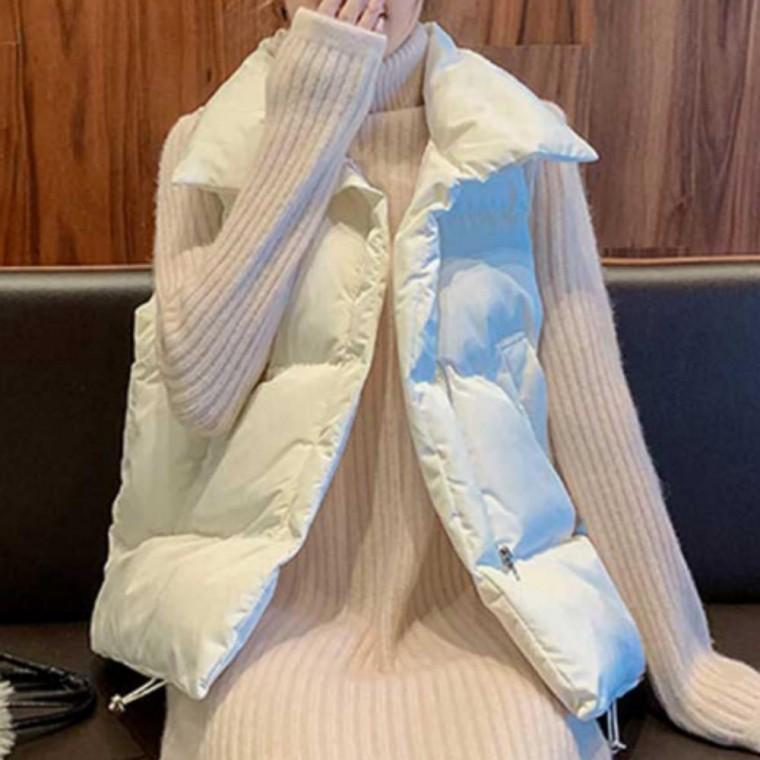 여자패딩조끼 데일리 오버핏 베스트 아우터 나들이