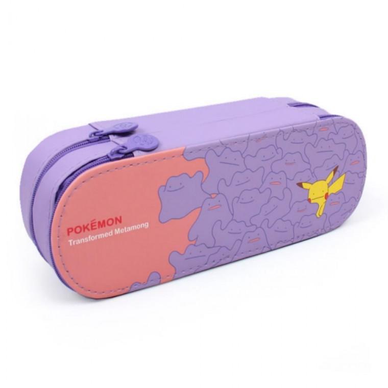 변신한 트윈 메타몽 (랜덤) 필기구 봉제 피카츄로 새학기 포켓 직장인 필통 펜파우치