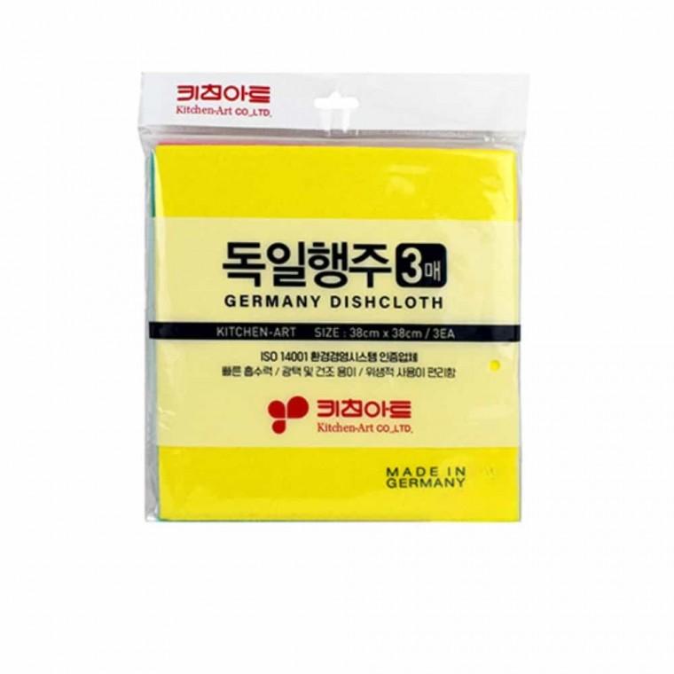 독일 칼라 부직포 행주 3P 물기제거행주 빨아쓰는행주 행주티슈 행주타올 주방행주