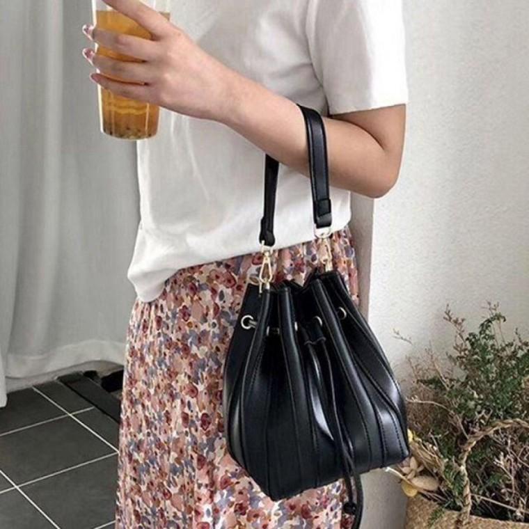 파우치포함 플 버킷백 데일리백 1091