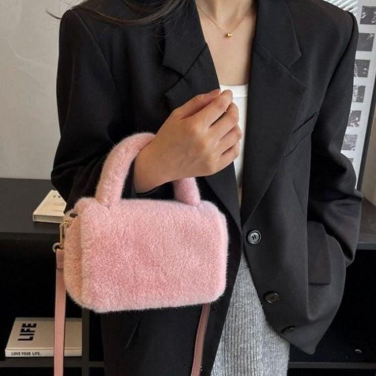 미니멀토트백 미니멀 퍼 퍼토트백 토트백