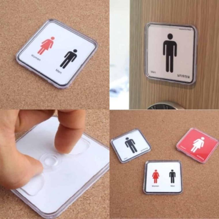 미니 화장실 시스템사인 아크릴쇼케이스 케이스아크릴 사원증 가격표 미니남화장실표지판