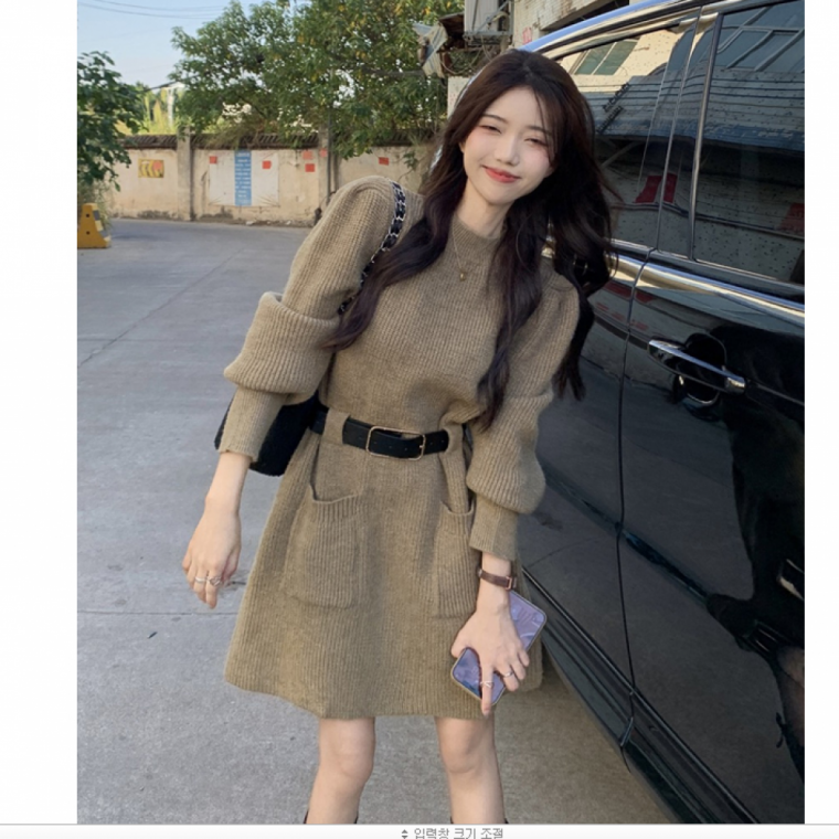 여성미니원피스 벨마 하프넥 러블리 미니 원피스 사무실 정장 하객룩