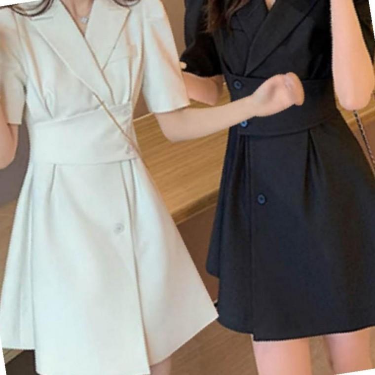 클래식원피스 미니 2컬러 원피스 랩 여름 클래식 단정한 오피스룩 미니원피스