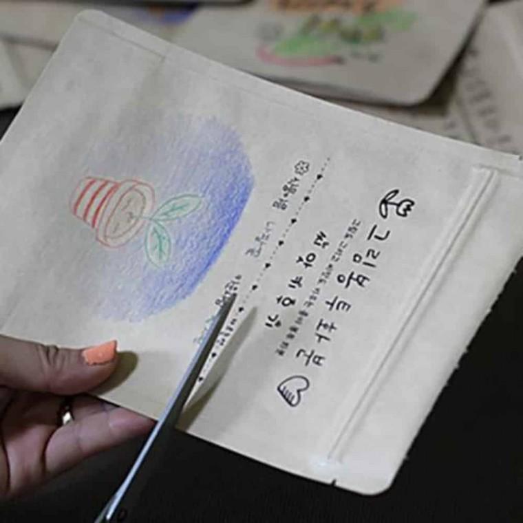 그림봉투화분 미니해바라기 초미니화분 화분키트