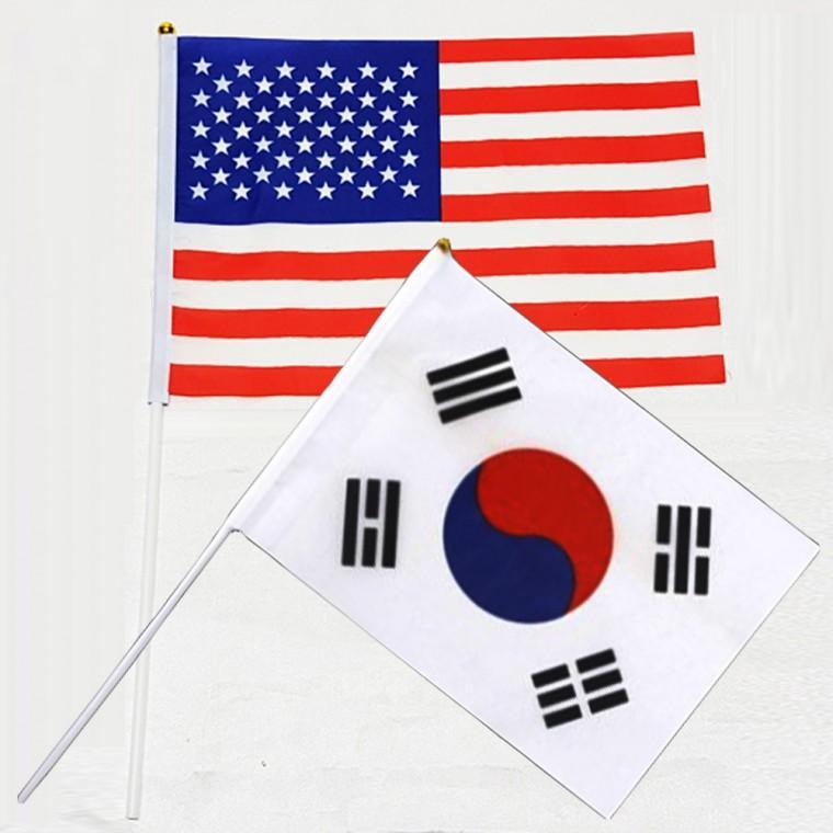빵 태극기 깃발 미국깃발 수기 성조기 우리나라국기 천수기 미니태극기