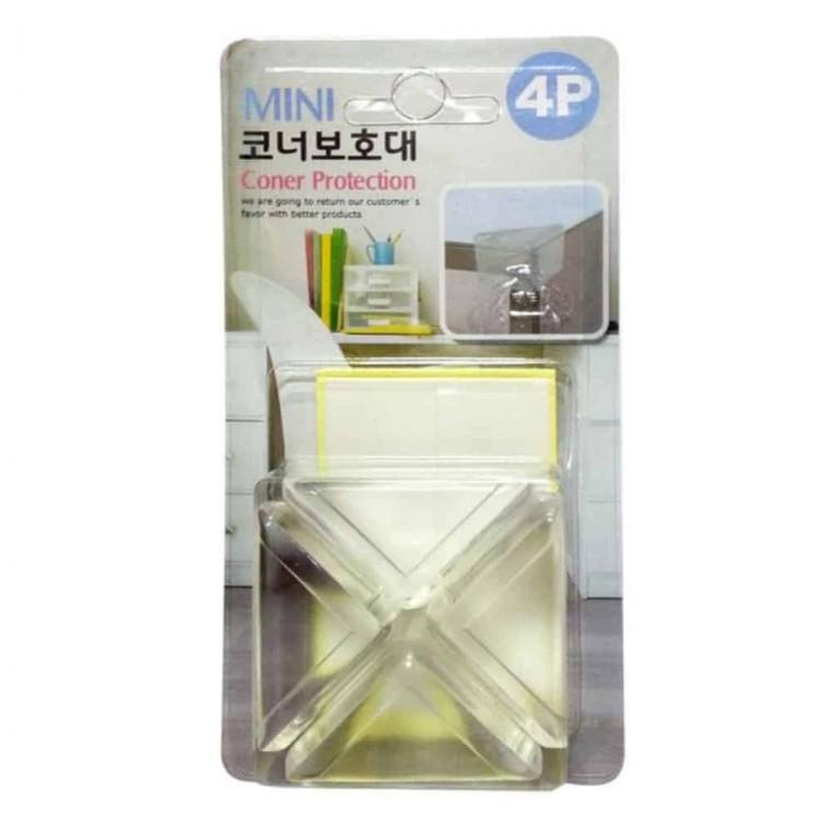 미니 코너보호대 투명 4p 가구코너보호대 모서리보호쿠션 어린이집모서리보호대 아기모서리보호대