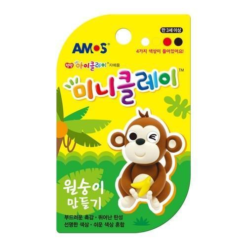 아모스 미니클레이 원숭이만들기 7.5g 4색 눈모양 1개