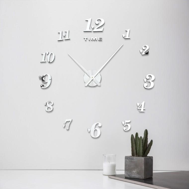 DIY 미니하트 붙이는 벽시계 디자인벽시계 실버